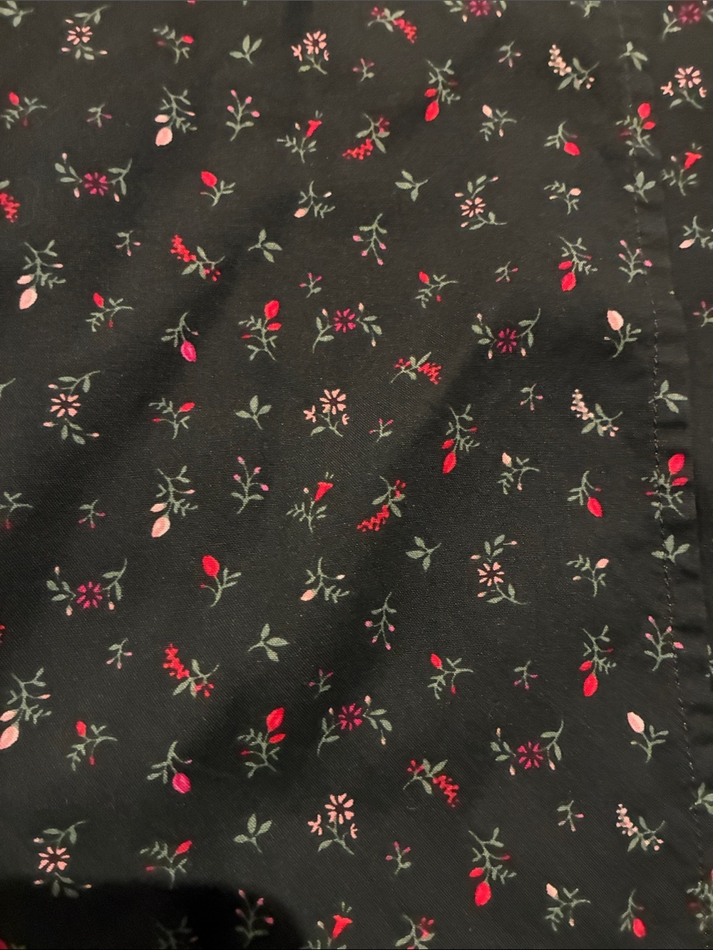 Old Navy Dark Green Floral Wrap Dress - Picture 4 of 8
